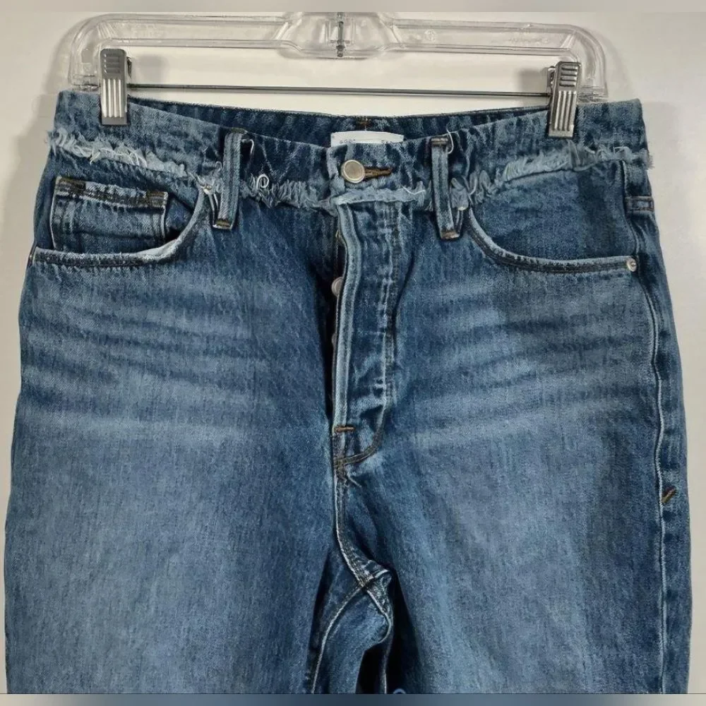 Good American Blue Straight Leg Jeans